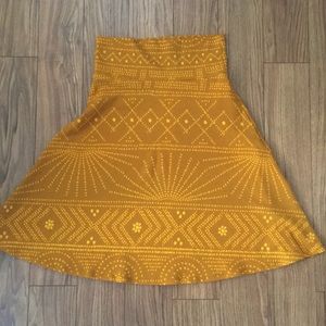 Lularoe Gold Azure Skirt